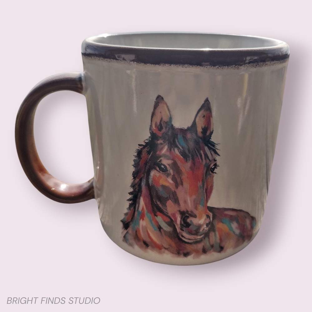 Mainstays Ceramic Mug with Horse Design